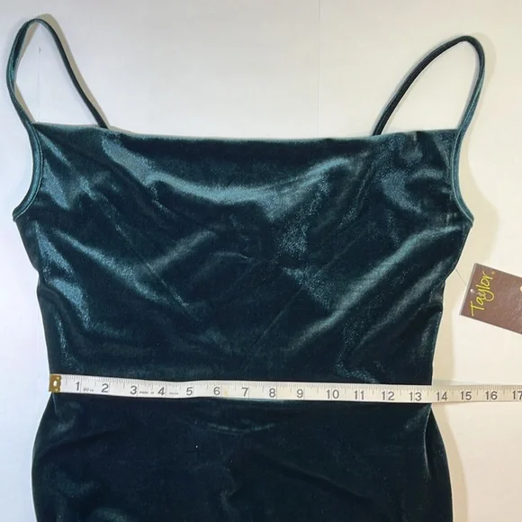 🎉3x HP!🎉 NWT: Taylor, maxi/long Evergreen dress/gown - Picture 13 of 15